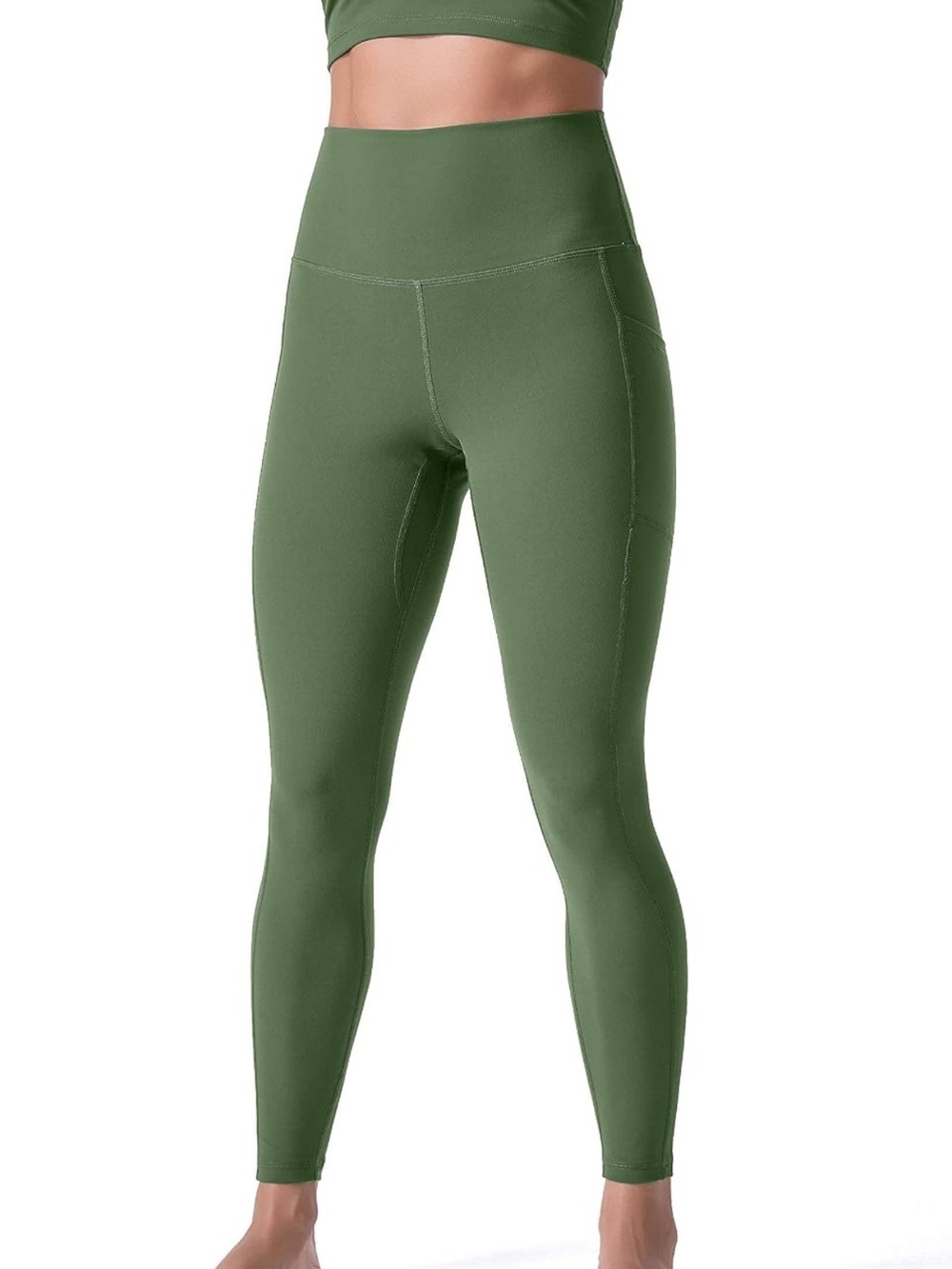 Workout Leggings in Dark Green